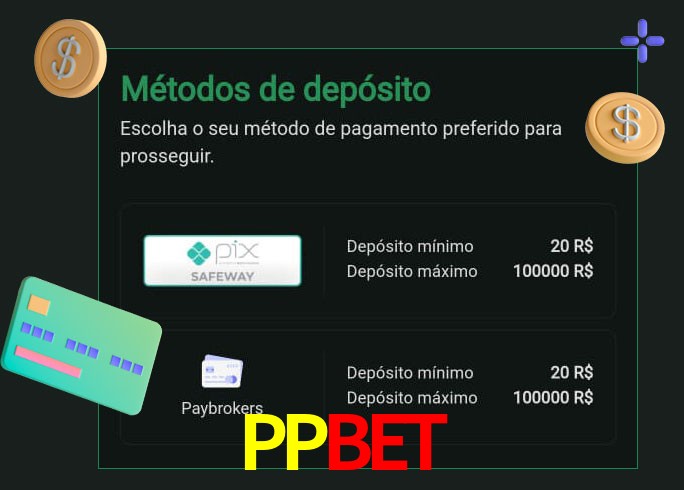 O cassino PPBET oferece uma grande variedade de métodos de pagamento